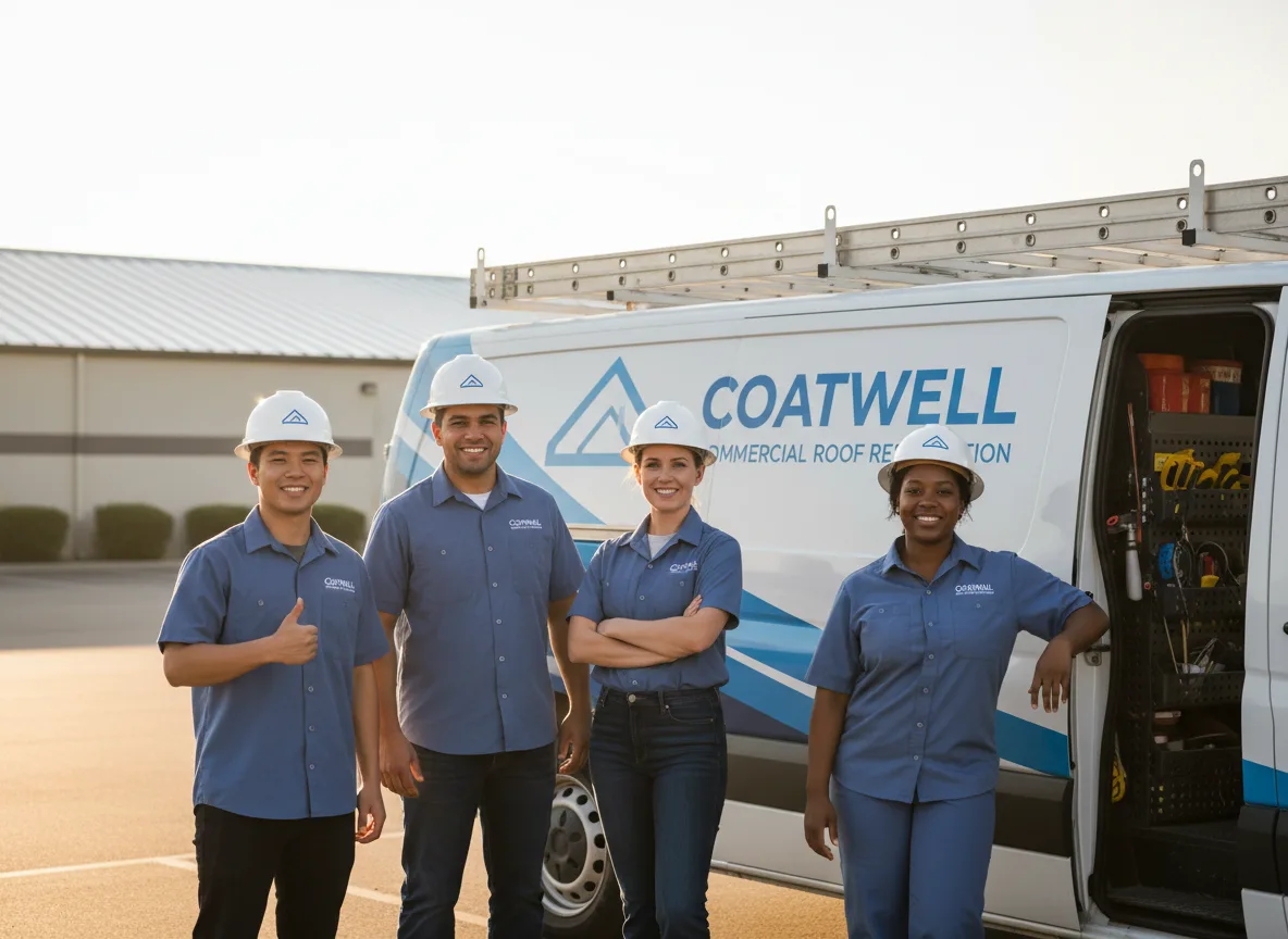 Commercial roof coating company in Rio, IL